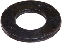 Steel Flat Washer, Black Oxide Finish, ASME B18.22.1, 5/16" Screw Size, 11/32" ID, 11/16" OD, 0.065" Thick (Pack of 100)