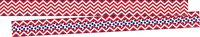 Barker Creek Double-Sided Border 2 Pack - Chevron Red (BC3693)
