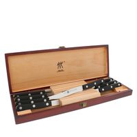 Zwilling J.A. Henckels 39123-850 TWIN Gourmet Classic Steak Knife Set, 8-piece, Black/Stainless Steel