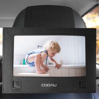 COOAU Car DVD Player Headrest Mount Holder Durable Car Back Seat DVD Strap Case for 10-10.5 inch Swivel & Flip Portable DVD Players