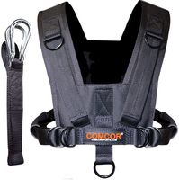 ComCor Pro Sled Harness - Adult Size - Includes 9' Pull Strap - Pulls Forward and Backward