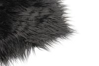 Faux Mongolian Fur Photography Prop, Newborn Prop, Basket Stuffer, Layering Blanket, Rug (Medium, 20"x36", Black)