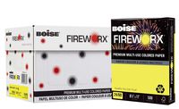 BOISE FIREWORX Premium Multi-Use Colored Paper, 8.5 x 11, Lemon Zest, 24 lb, 10 ream carton (5,000 Sheets)
