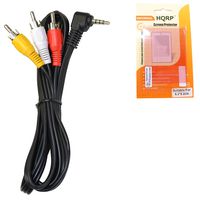 HQRP AV Audio Video Cable/Cord Compatible with JVC GR-D770US GR-D771US GR-D775US GR-D790US GR-D796US GR-D850US Camcorder + LCD Protector