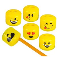 Play Kreative Emoji Pencil and Crayon Sharpeners 24 Pack