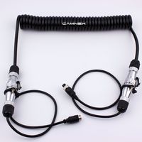 Camnex Heavy Duty Trailer Cable Coil Quick Connect Disconnect Kit with 1 AV Input for Backup Camera System