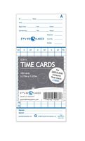 Pyramid 42415 Genuine Time Cards for 2500, 2600 & 2650 Auto Aligning Time Clocks, 100/Pk