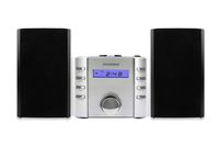 Sylvania SRCD804BT CD Microsystem with Radio and Bluetooth (Silver)