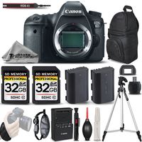 Canon EOS 6D DSLR Camera Body Built-In Wi-Fi & GPS DIGIC 5 Full-Frame + 2 Of 32GB Memory Card + Backup Battery + Wrist Grip Strap. All Original Accessories Included - International Version