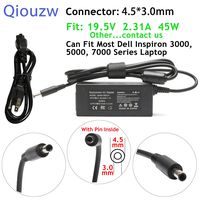 19.5V 2.31A 45W AC Adapter Laptop Charger for Dell XPS 13 11 12 L221X L321X,Latitude 12 13 7202 3379,Vostro 14 15,Optiplex 3046; P/N:492-BBOF LA45NM140 HA45NM140 HK45NM140 Power Supply Cord