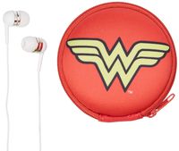 Spoontiques Universal/Smartphones - Wonder Woman Logo Earbuds with Case