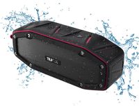 TRAKK BULLET Waterproof Bluetooth Speaker Featuring Next Generation MaxBass - The 10W+ Output Power Ultra Portable Wireless Speaker is Ideal for Golf, the Beach, the Pool, or the Shower (Red)