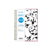 Blue Sky 2019-2020 Academic Year Weekly & Monthly Planner, Flexible Cover, Twin-Wire Binding, 5" x 8", Analeis