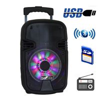 BEFREE SOUND Bluetooth Portable Party Speaker with USB, SD and Reactive Lights