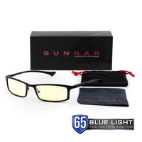 Computer Reading Glasses | Blue Light Blocking Reading Glasses| Phenom Pwr 3.00/Onyx by Gunnar  | 65% Blue Light Protection, 100% UV Light, Anti-Reflective To Protect & Reduce Eye Strain & Dryness