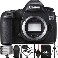 Canon EOS 5DS R DSLR Camera (Body Only) 64GB Bundle 11PC Accessory Kit Which Includes 64GB Memory Card + More (Renewed)