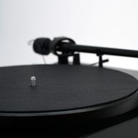 Premium Swiss Leather Turntable Mat | Black | Slipmat Made in USA