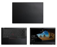 decalrus - Protective Decal for Lenovo ThinkPad T480 (14" Screen) Laptop Black Carbon Fiber Skin case Cover wrap CFlenovoThnkpadT480Black