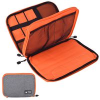 Senkoovi Universal Travel Electronic organizer Cable Organizer Electronic Accessories management for Smartphone Charger Cable and Other Electronics Grey