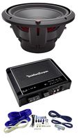 NEW ROCKFORD FOSGATE P2D4-12 12" t Dual 4-Ohm Car Audio Sub + R500X1D Amplifier