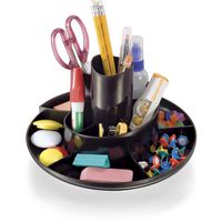 Officemate Rotary Organizer, Recycled, Black (26250)