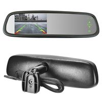 Master Tailgaters Sleek Rear View Mirror with Ultra Bright 4.3" Auto Adjusting Brightness LCD - Universal Fit
