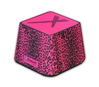 Xit Portable Mini Wireless Bluetooth Speaker in Stylish Hot Pink Leopard, Compatible with iPhone, iPod, Smartphones and All Bluetooth Enabled Devices + 360-Degree Sound Output
