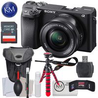 Sony a6400 Mirrorless Digital Camera Bundles (A6400 w/ 16-50mm Lens, Essential Kit)