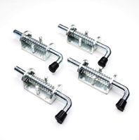 WorldPac (Pack of 4) 1/2" Spring Pin Latch Lock Assembly for Utility Trailer Gate - Heavy Duty