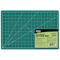 US Art Supply 12" x 18" GREEN/BLACK Professional Self Healing 5-Ply Double Sided Durable Non-Slip PVC Cutting Mat Great for Scrapbooking, Quilting, Sewing and all Arts & Crafts Projects