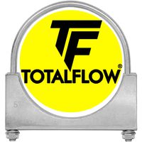 TOTALFLOW 5" TF-UZ500 Zinc Plated Saddle U-Bolt Exhaust Muffler Clamp-5 Inch