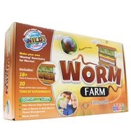 WILD! Science Worm Farm - Ages 6+ - Easy Assembly - Includes Worm Farm, Colored Sand, Accessories and Education & Instruction Booklet