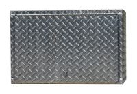 Pit Posse 908 24" Diamond Plate Overhead Cabinet Aluminum Enclosed Race Trailer Shop Garage Storage Organizer