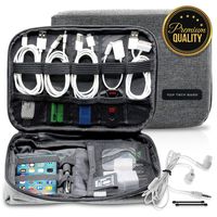 Top Tech Bags Gadget Organizer Bag - Tough & Durable Storage Case for Phones, Cables, Devices, Chargers, Hard Drives - Multipurpose and Spacious, Ideal for Daily Use - Great as A Gift