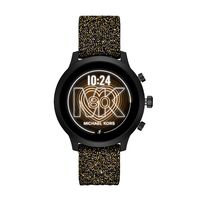 Michael Kors Access Women's MKGO Touchscreen Aluminum and Silicone Smartwatch, Black with Swarvoski Crystals-MKT5093