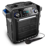 Ion Audio Pathfinder 2 High Power All-Weather Rechargeable Speaker  (Blue)(Renewed)