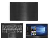 Decalrus - Protective Decal for LG Gram 13Z970 (13.3" Screen) Laptop Black Texture Brushed Aluminum Skin Skins Decal wrap BAlgGram_13Z970Back