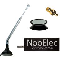 NooElec NESDR Mini 2+ Al: 0.5PPM TCXO RTL-SDR & ADS-B USB Receiver Set w/Heavy Duty Aluminum Enclosure & Antenna. RTL2832U & R820T2 Tuner. Low-Cost Software Defined Radio