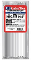 US Cable Ties SD14N1000 14-Inch Standard Duty Cable Ties, Natural, 1000-Pack