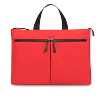 Knomo Luggage Women's Copenhagen Slim Lightweight Briefcase 14", Poppy Red, One Size