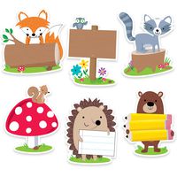 Creative Teaching Press Incentives, Wall Décor Woodland Friends Cut Outs, 6", CT 6099