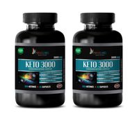 Energy Booster for Men - Keto 3000 MG - BHB Ketones - Pure and Potent Ingredients - Keto Pills for Women Weight Loss - 2 Bottles 120 Capsules