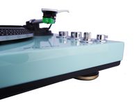 TechPlay TCP4530 Analog Turntable with Built-in Phono Pre-Amplifier, by-Pass Selecter, Auto-Return, Aluminum Platter and Direct PC Link, with Audio-Technica's AT95E Cartridge, Turquoise