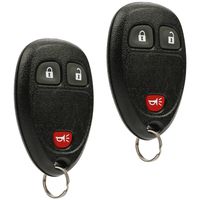 Key Fob Keyless Entry Remote fits Chevy Silverado Traverse Avalanche Equinox Express / GMC Acadia Savana Sierra / Pontiac Torrent / Saturn Vue Outlook (15913420), Set of 2