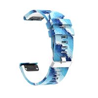 MOACC Replacement Band for Garmin Fenix 5 Band, Forerunner 935, Easy Fit 22mm Width Silicone Printed Wristband Strap for Forerunner935, Fenix5, Approack S60