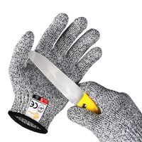 EVRIDWEAR Kid Sized Cut Resistant Work Gloves for Kitchen Use, Crafts, DIY, Garden and Yard works. Children Food Grade Kevlar Safety Gloves for Hand Protection from knives and Scissors (8-11YRS), Grey
