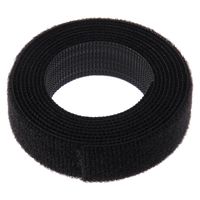 Panduit HLSP5S-X0 Tak-Ty Hook And Loop Cable Tie, UL Listed Strip Tie, Black, 50lbs Min Tensile Strength, 5.00" Max Bundle Diameter, 0.750" Width, 18.0" Length (Pack of 10)