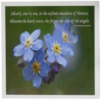 3dRose Forget -Me -Not - Alzheimers Disease, Myosotis Greeting Cards, 6" x 6", Set of 6 (gc_47094_1)