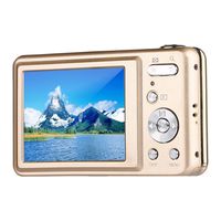 Webat V600 2.7 Inch TFT Digital Camera 15MP 1280 X 720 HD Video and 5 X Optical Zoom Lithium Battery Anti-shake Smile Capture Digital Camera - Gold