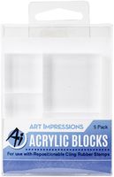 Art Impressions Acrylic Block Variety 5 Pack
